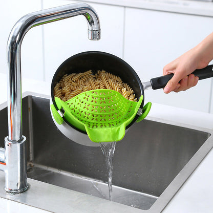 Silicone Pot Side Drain Stopper – No-Spill Kitchen Essential